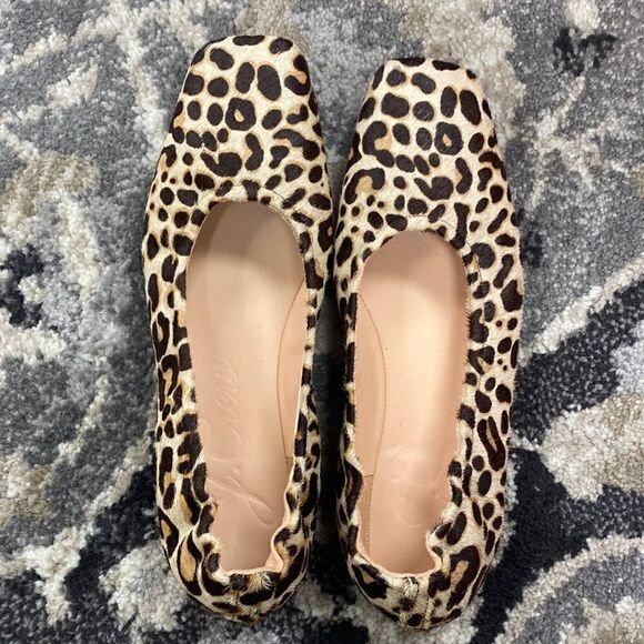 J. Crew Anya scrunchie ballet flats in calf hair* - Picture 4 of 6